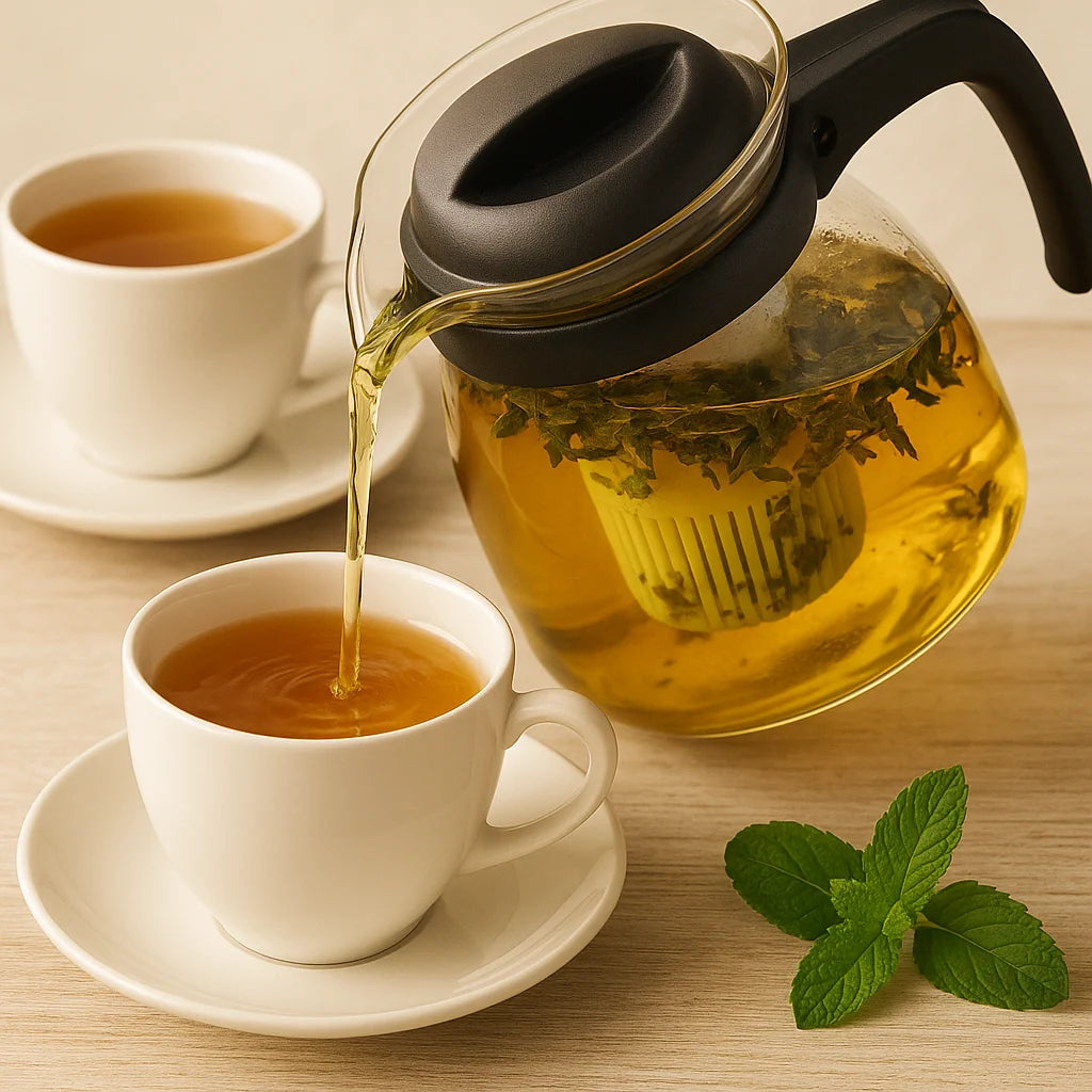 Glaskanne 1,2L mit Teesieb & Kaffeefilter – Hitzebeständig & Praktisch