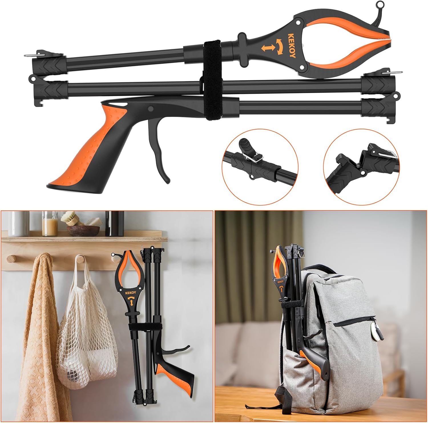 Grabber garbage tongs grabber metal 80 cm grabber arm garbage grabber waste tongs 