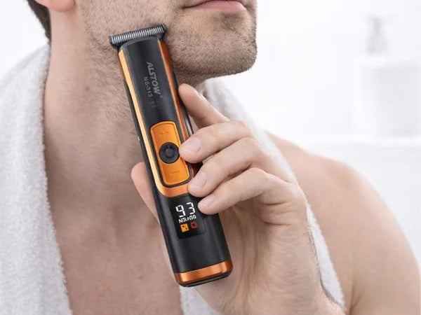 Haarschneidemaschine Barttrimmer Rasierer USB-C Akku 4 Aufsätze T-Blade