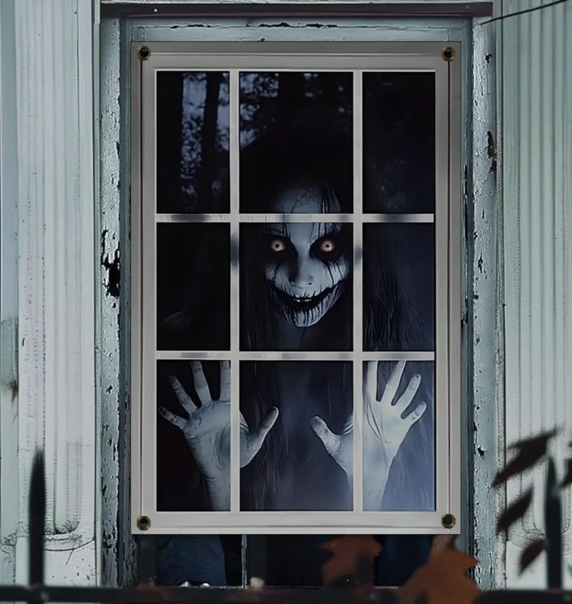 Halloween Fensterdeko 80x120cm Horror Fensterbild Gruseldeko Türdeko Party Deko