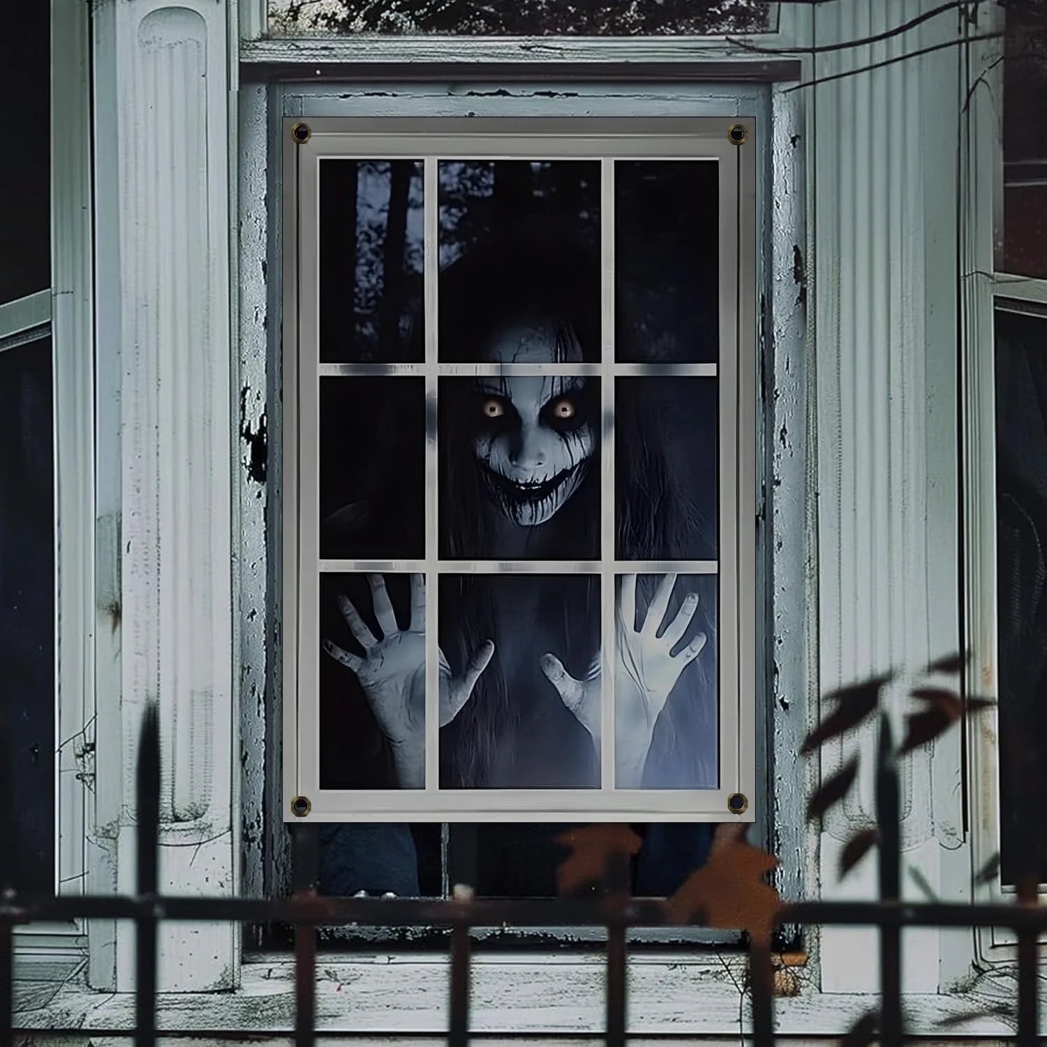 Halloween Fensterdeko 80x120cm Horror Fensterbild Gruseldeko Türdeko Party Deko