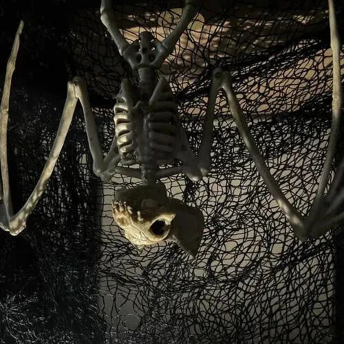 Halloween Fledermaus Skelett 30cm Hängend Beweglich Gruseldeko Horror Party Deko