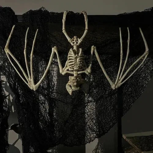 Halloween Fledermaus Skelett 30cm Hängend Beweglich Gruseldeko Horror Party Deko