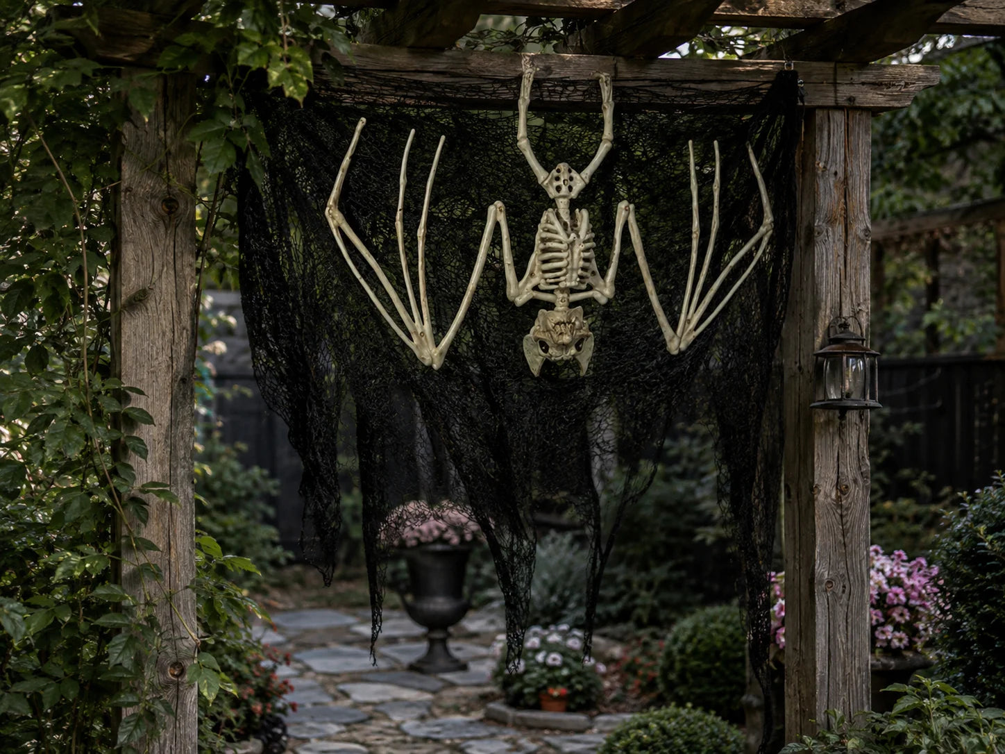 Halloween Fledermaus Skelett 30cm Hängend Beweglich Gruseldeko Horror Party Deko