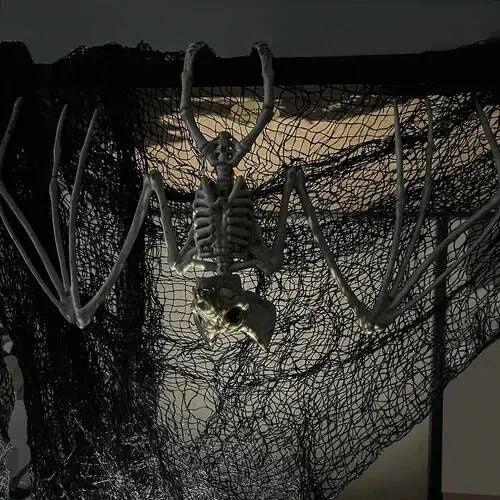 Halloween Fledermaus Skelett 30cm Hängend Beweglich Gruseldeko Horror Party Deko