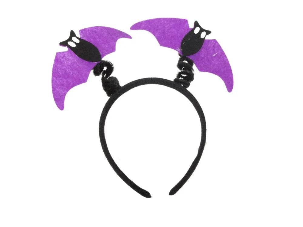 Halloween Kostüm Mädchen 🎃 Fledermaus Rock mit Stirnband Schwarz Lila 👻