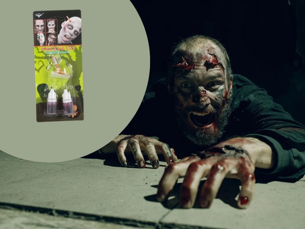 Halloween Kunstwunde Make-up Set mit Kunstblut Bleistift SFX Horror Wunde