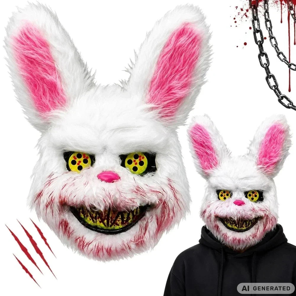 Halloween Maske Horror Clown Hase Pestdoktor Totenkopf Cosplay Kostüm Party