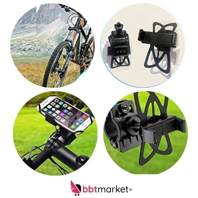 Mobile phone holder bicycle silicone universal handlebar cell phone mount holder PhoneHold