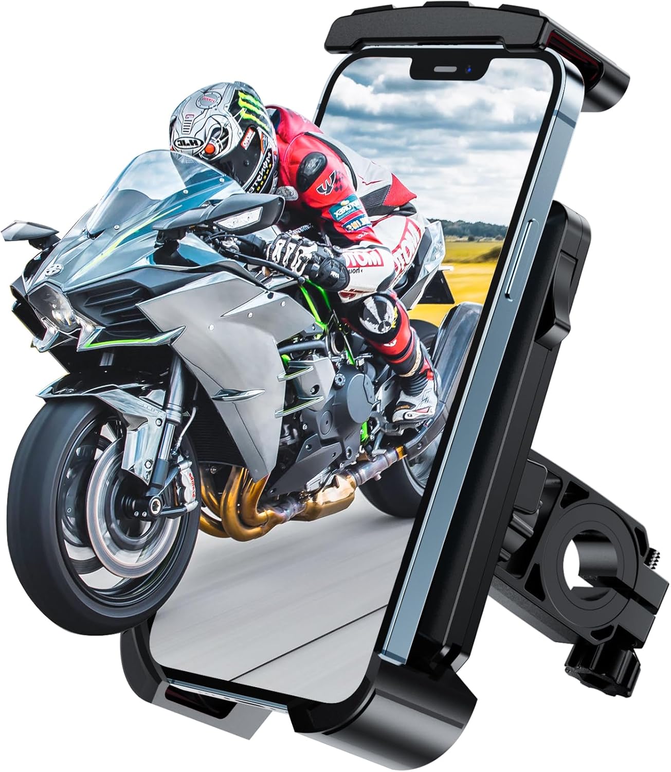 Handyhalterung Fahrrad Universal Lenker Handy Smartphone Halterung Halter 360