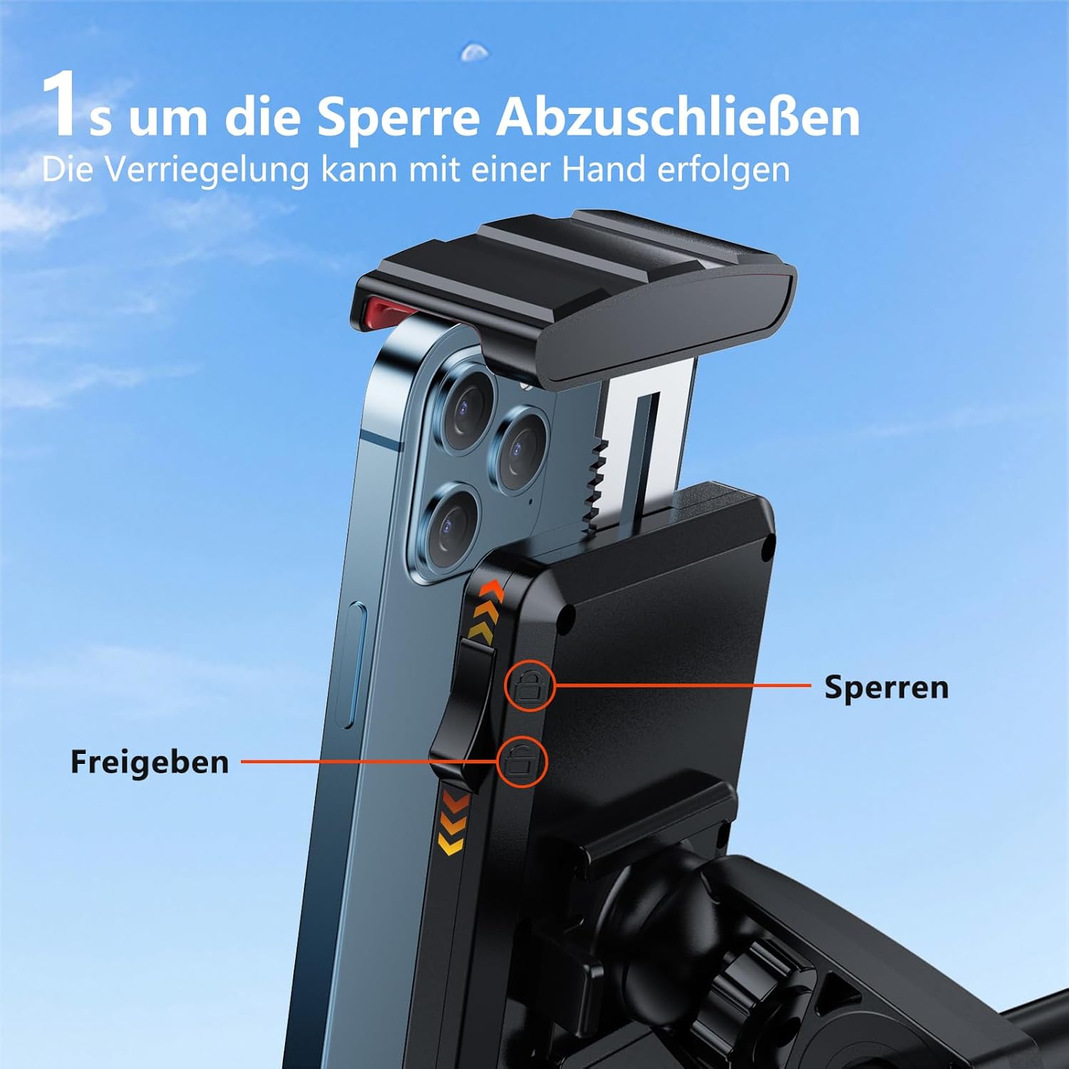 Handyhalterung Fahrrad Universal Lenker Handy Smartphone Halterung Halter 360