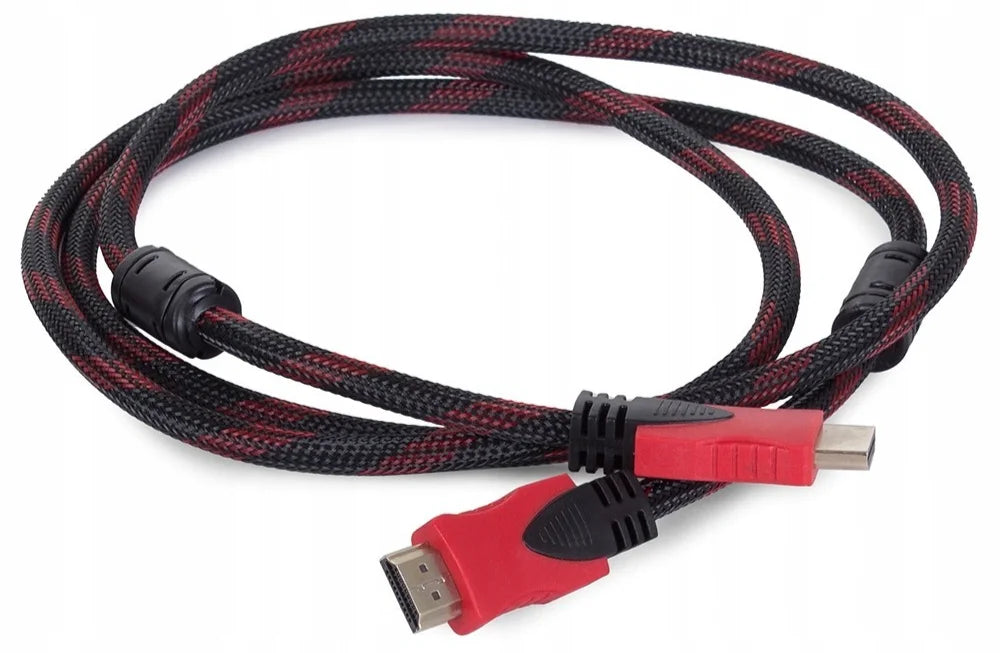 HDMI 2.0 Kabel 1,8 m – 4K UHD, 18 Gbit/s, 3D, ARC & Ethernet, vergoldete Stecker, Nylon-Geflecht