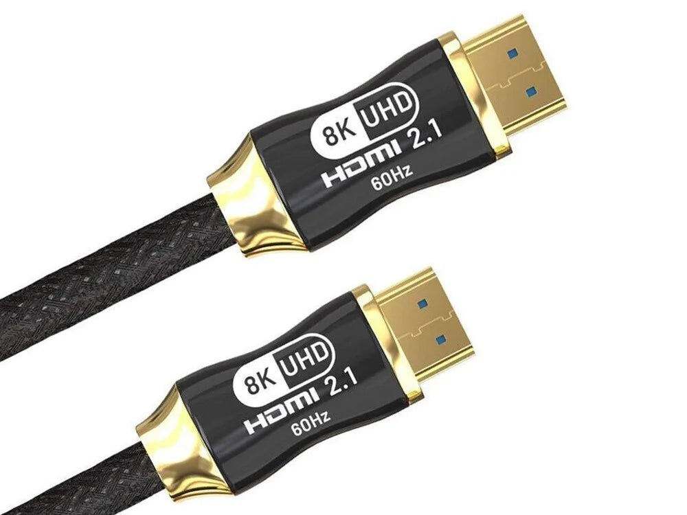 HDMI 2.1 Kabel 3 m – Ultra High Speed 48 Gbit/s mit 8K 60Hz, 4K 120Hz, HDR und vergoldeten Steckern