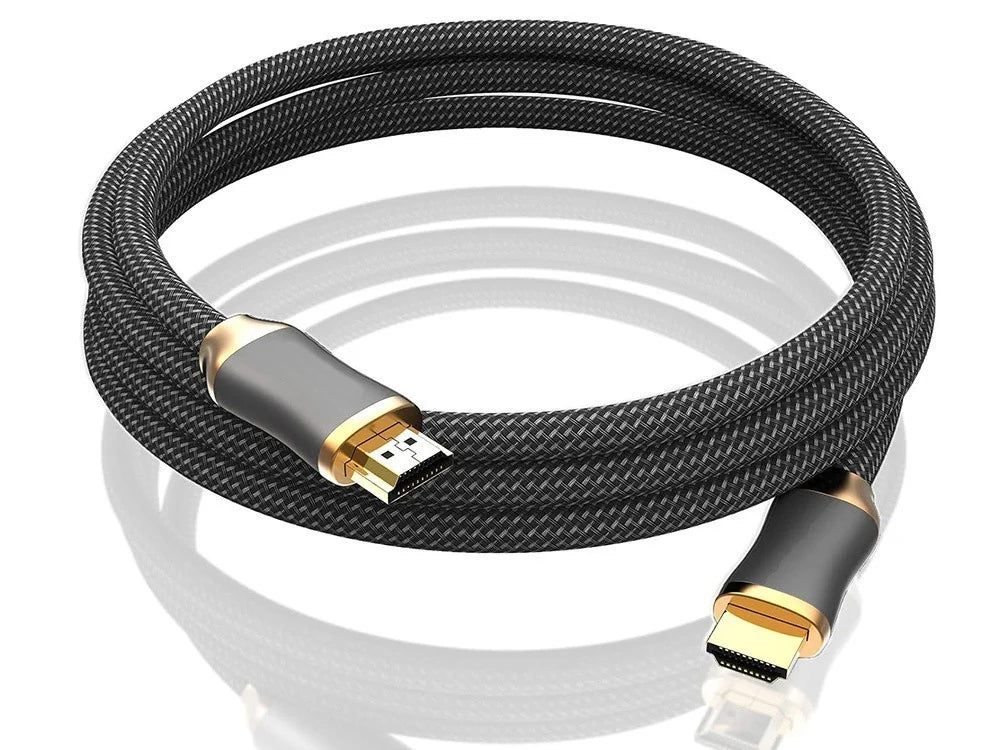 HDMI 2.1 Kabel 3 m – Ultra High Speed 48 Gbit/s mit 8K 60Hz, 4K 120Hz, HDR und vergoldeten Steckern