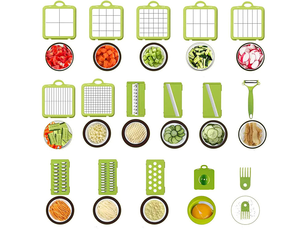 Vegetable cutter Vegetable Chopper Dicer Vegetable slicer 7in1 multifunctional cutter 