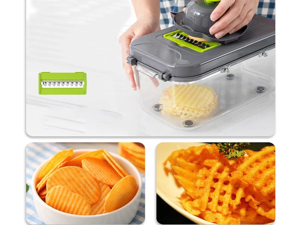 Vegetable cutter Vegetable Chopper Dicer Vegetable slicer 7in1 multifunctional cutter 