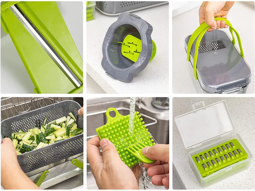 Vegetable cutter Vegetable Chopper Dicer Vegetable slicer 7in1 multifunctional cutter 