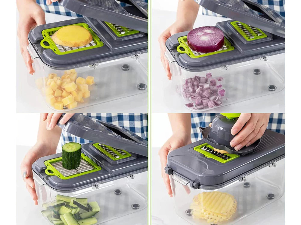 Vegetable cutter Vegetable Chopper Dicer Vegetable slicer 7in1 multifunctional cutter 