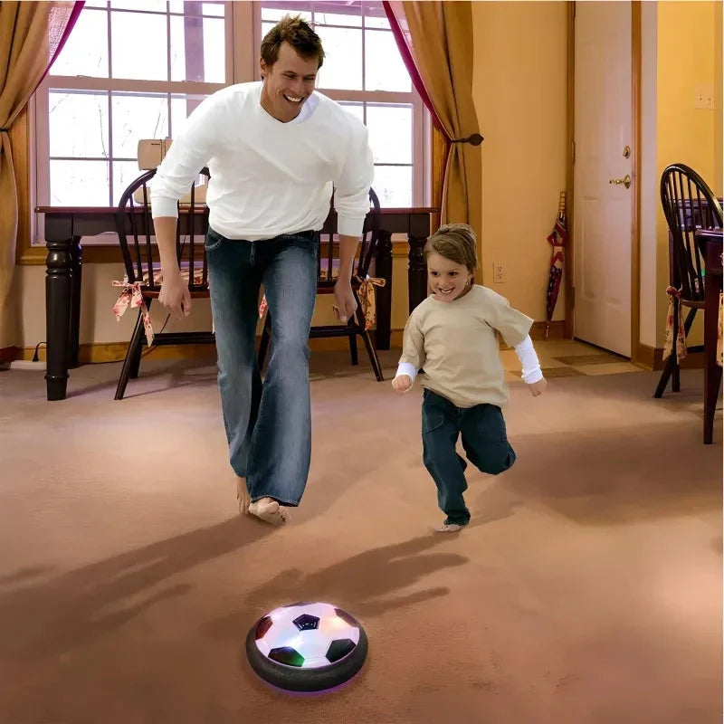 Hoverball Fußball 18cm Luftkissen Ball Leuchtend Indoor Spielzeug Kinder