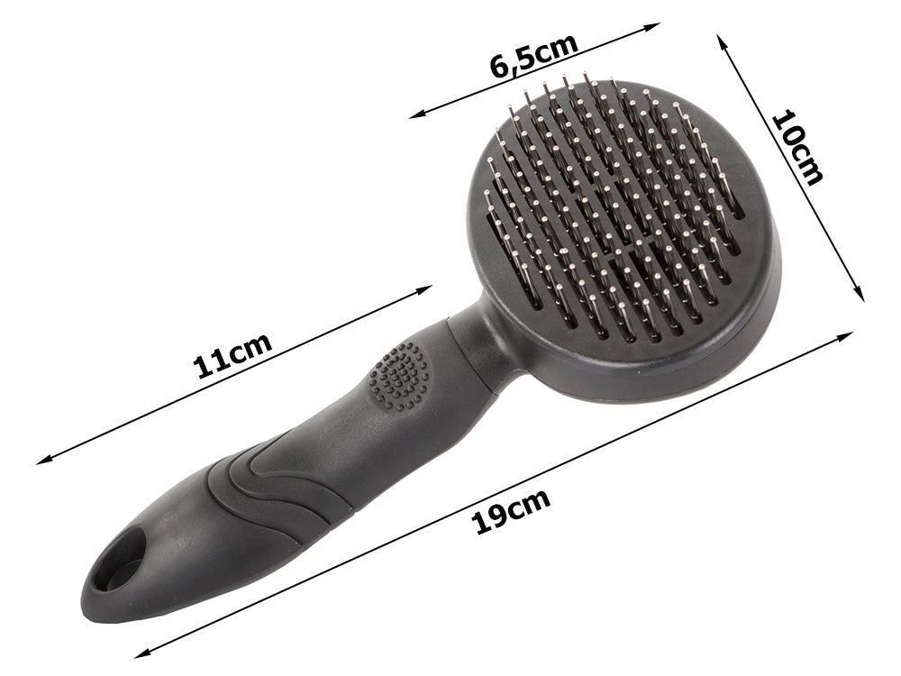 Hundebürste Katzenbürste Fellkamm Selbstreinigend für alle Felltypen Purlov