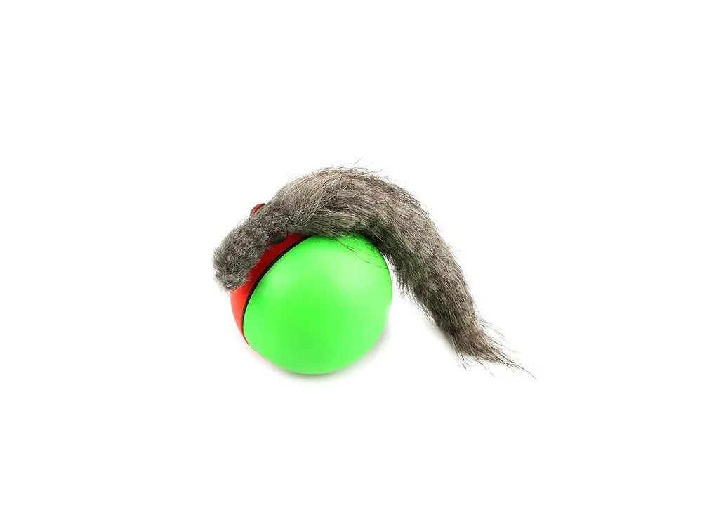 Interaktives Katzenspielzeug mit laufendem Ball und Frettchen – Bewegungsspielzeug für Katzen und Hunde