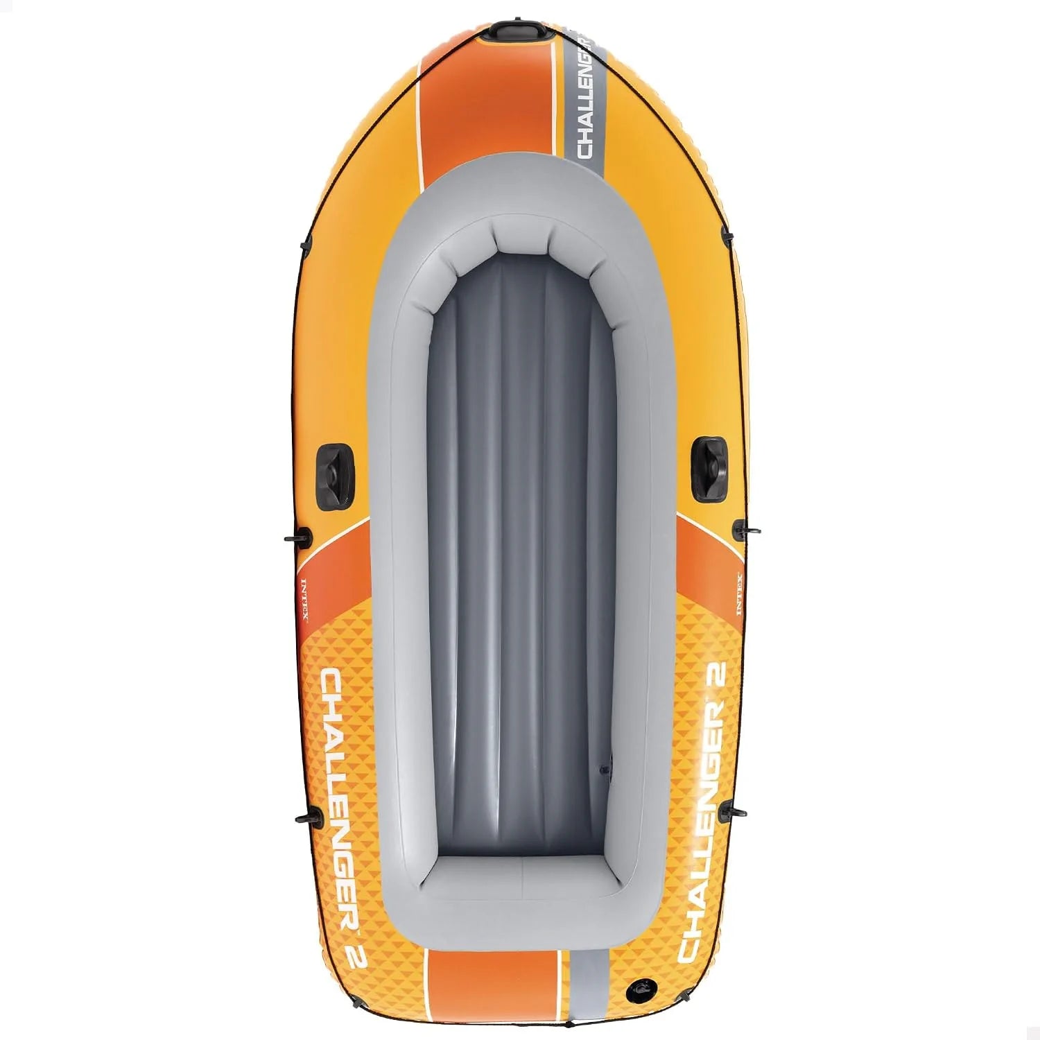 INTEX Challenger 2 Schlauchboot Set – 2 Personen bis 200 kg mit Paddeln, Handpumpe & Reparaturflicken