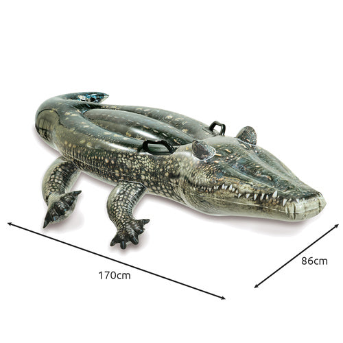 INTEX Krokodil Schwimmtier Aufblasbar Alligator Reittier Pool Luftmatratze 170cm🐊 🐊 🐊