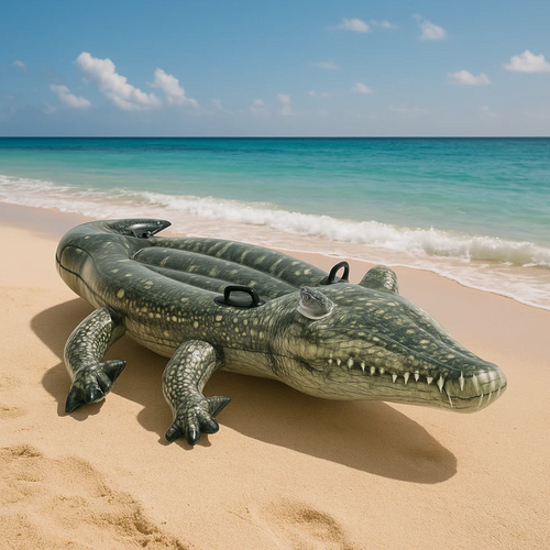 INTEX Krokodil Schwimmtier Aufblasbar Alligator Reittier Pool Luftmatratze 170cm🐊 🐊 🐊