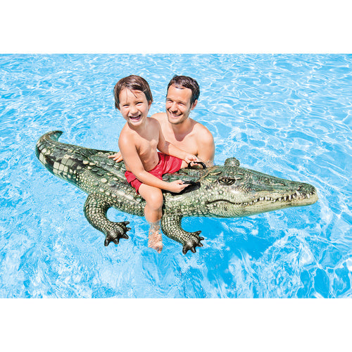 INTEX Krokodil Schwimmtier Aufblasbar Alligator Reittier Pool Luftmatratze 170cm🐊 🐊 🐊