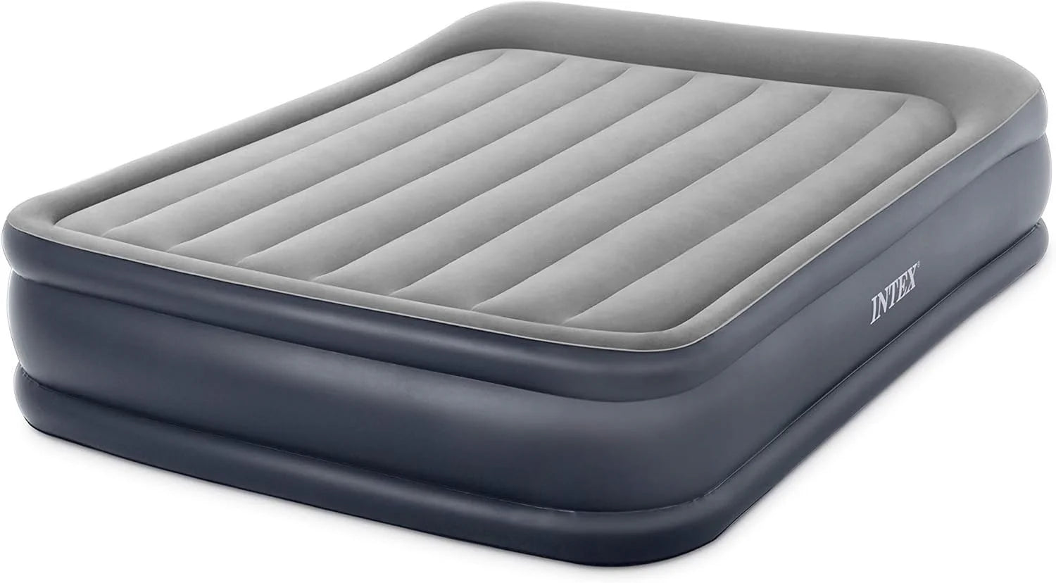 Intex Dura-Beam Luftbett elektrisch 203 × 152 × 42 cm – Gästebett mit integrierter Elektropumpe bis 272 kg