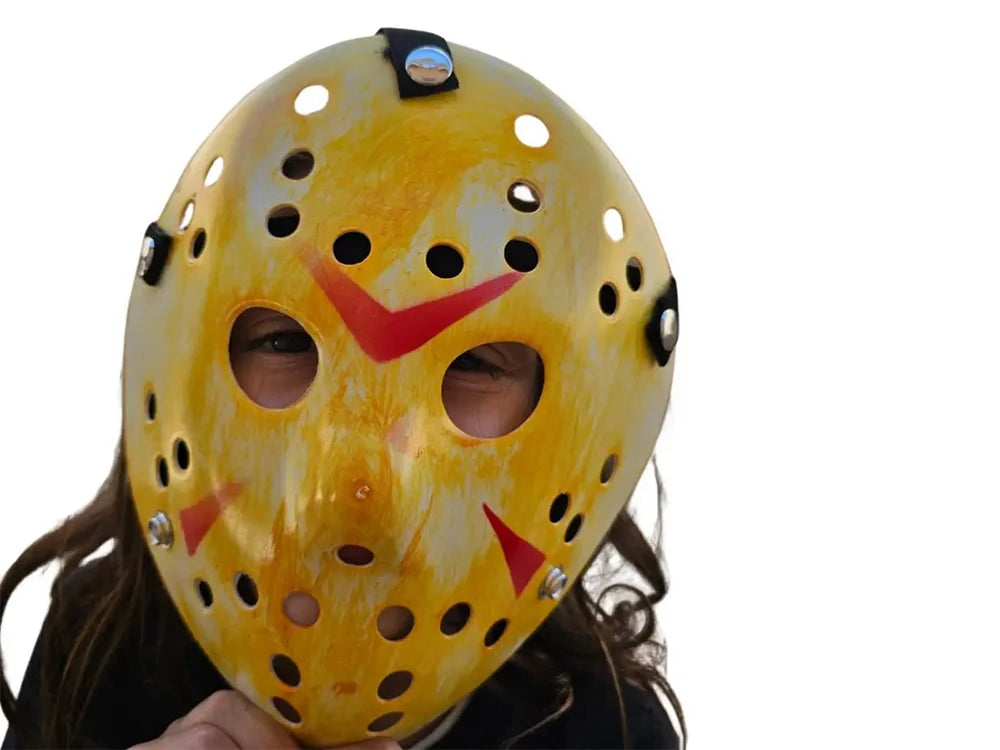 Jason Maske Eishockeymaske Hockeymaske Horror Halloween Kostüm Karneval Vintage