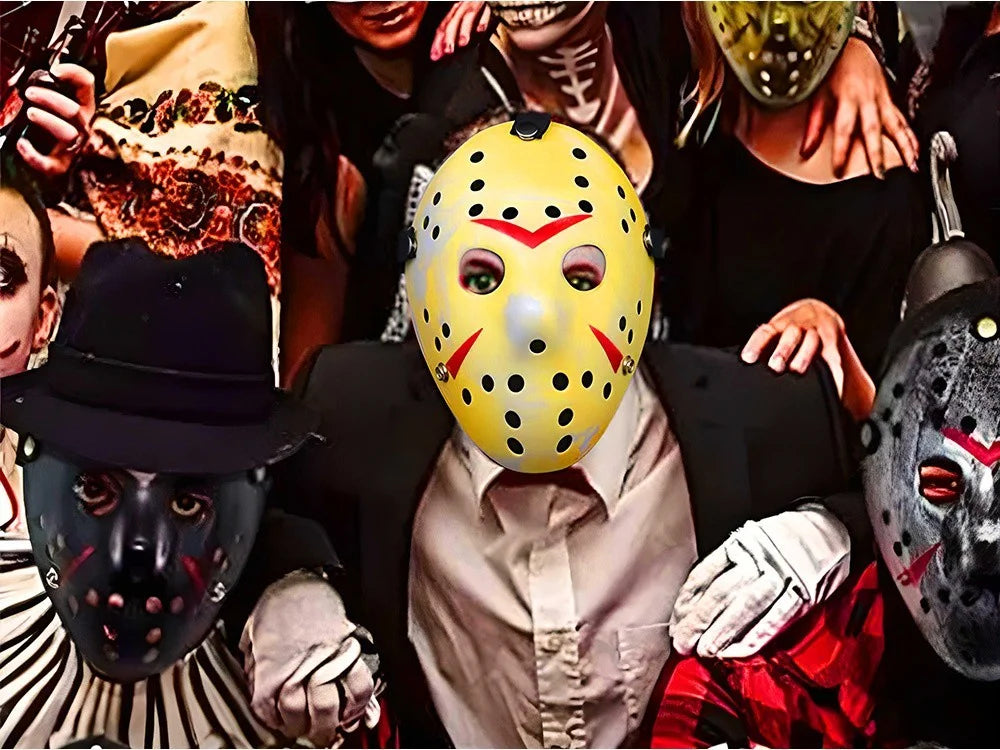 Jason Maske Eishockeymaske Hockeymaske Horror Halloween Kostüm Karneval Vintage