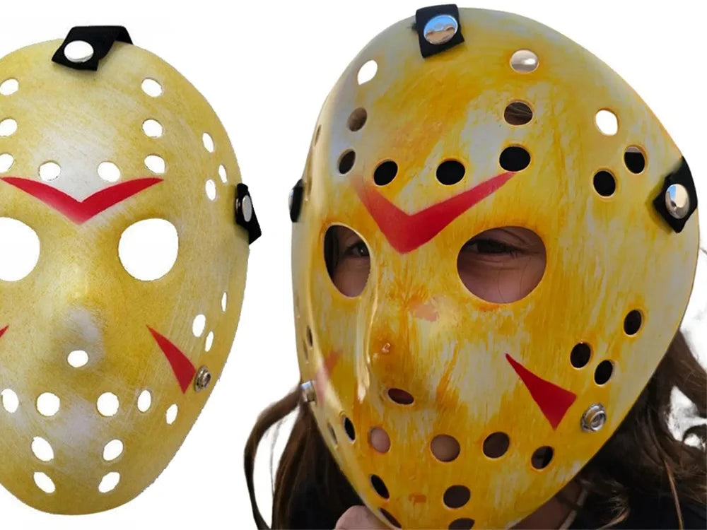 Jason Maske Eishockeymaske Hockeymaske Horror Halloween Kostüm Karneval Vintage