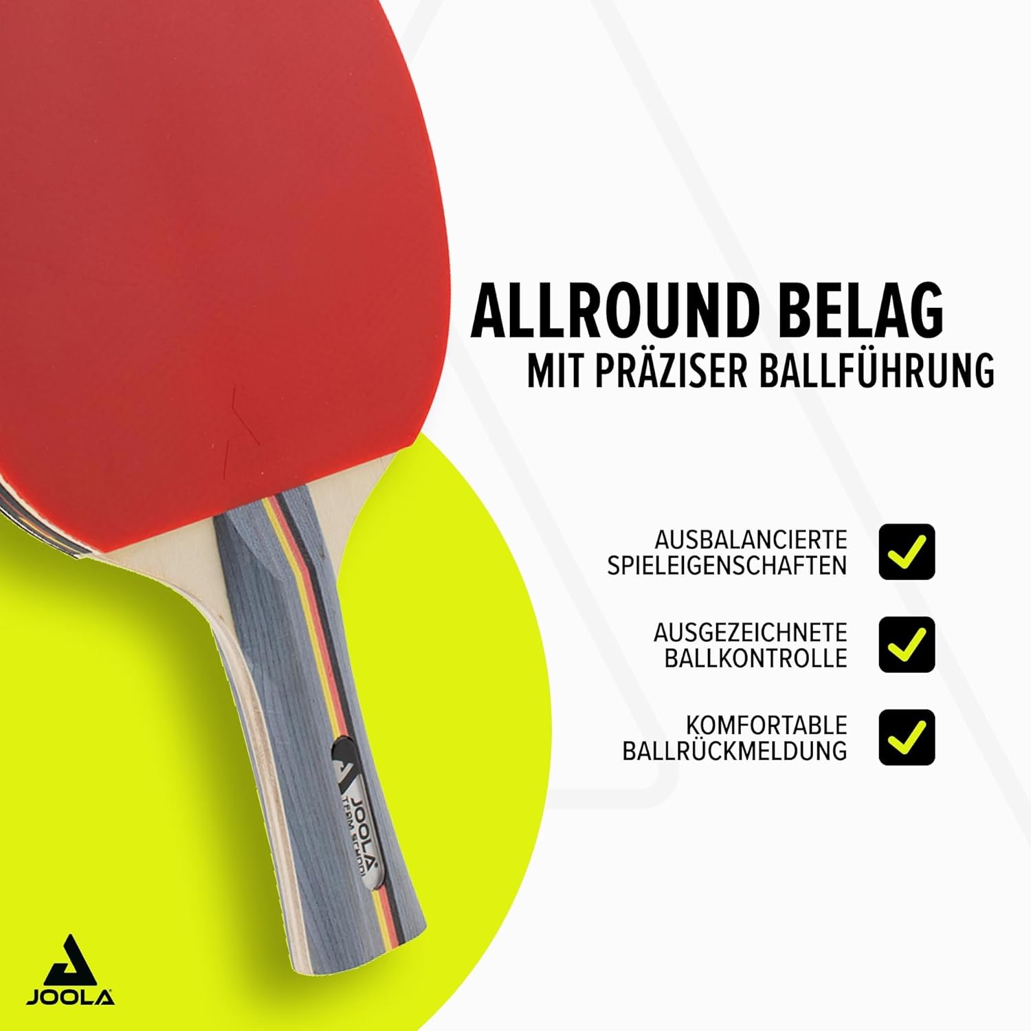 JOOLA Tischtennis Team School Set 4x Tischtennisschläger 4x TT Bälle inkl Tasche
