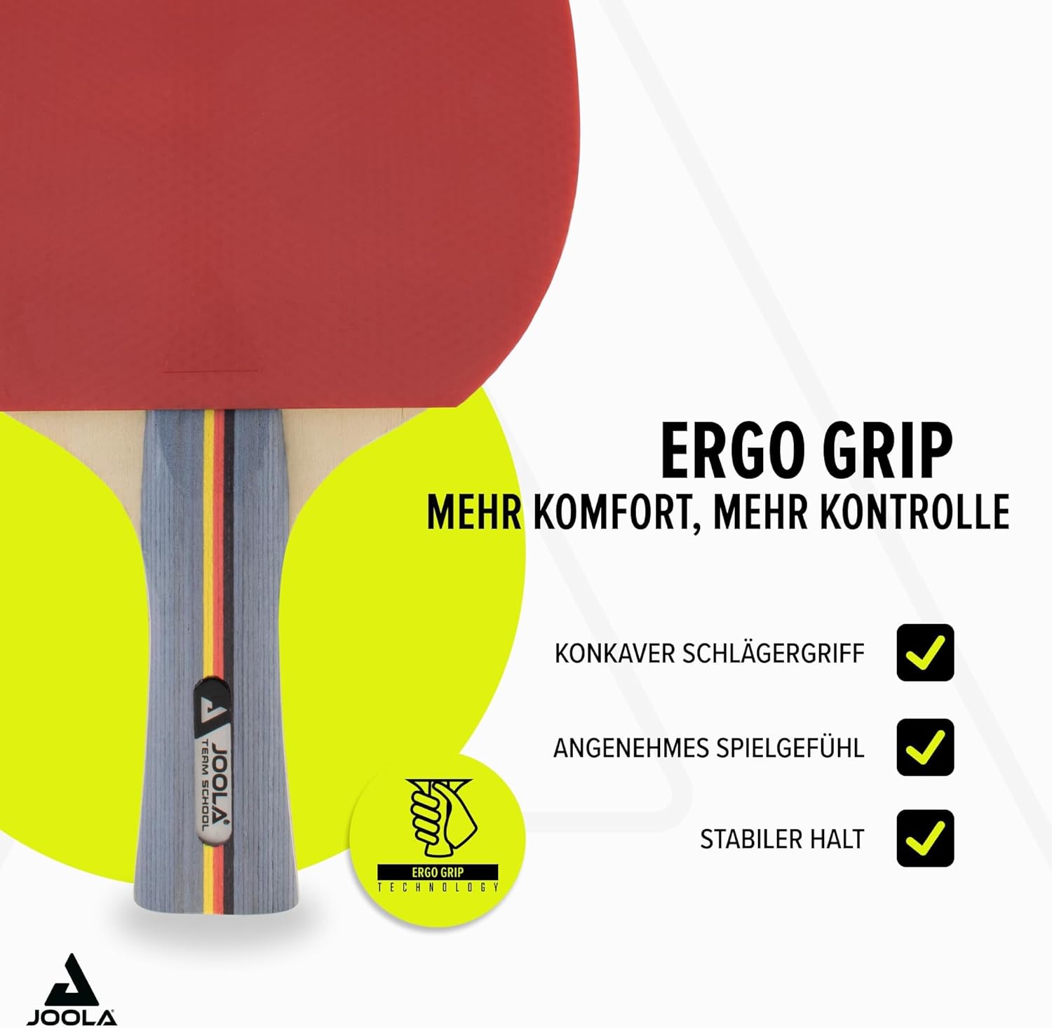 JOOLA Tischtennis Team School Set 4x Tischtennisschläger 4x TT Bälle inkl Tasche