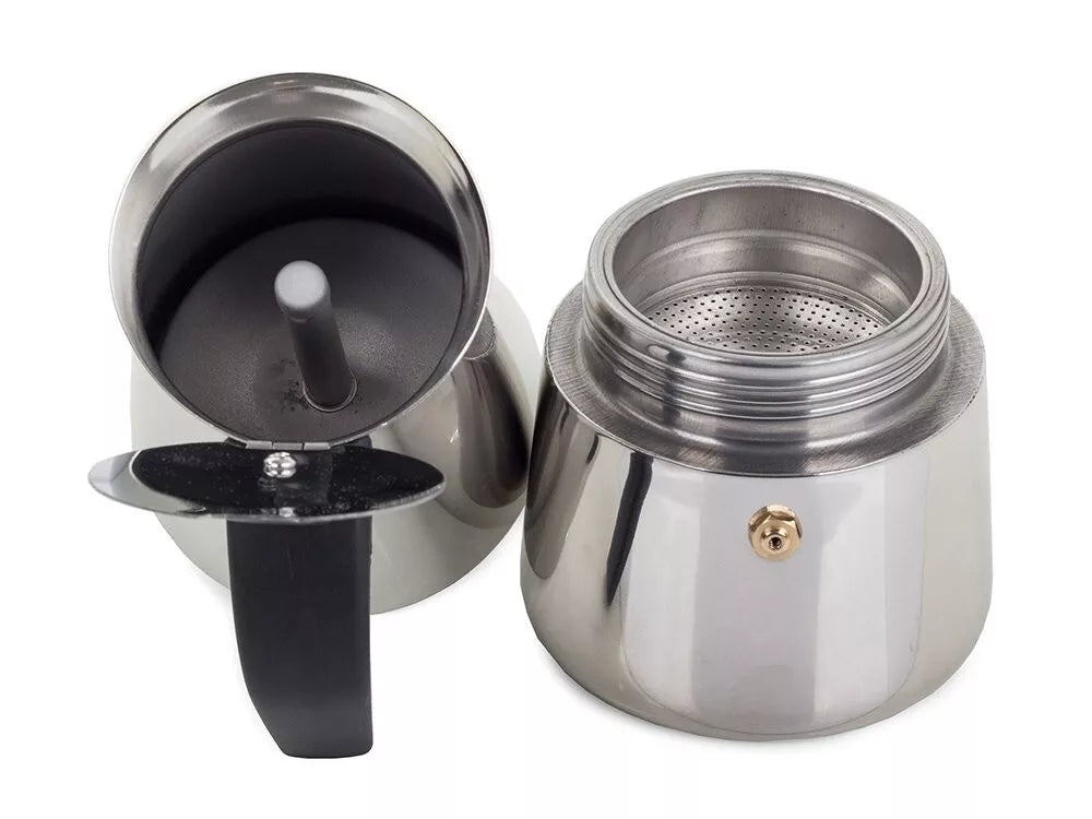 Kaffeemaschine Edelstahl moka Maschine Caffe Espresso Caffe Napoletano 6 Tassen