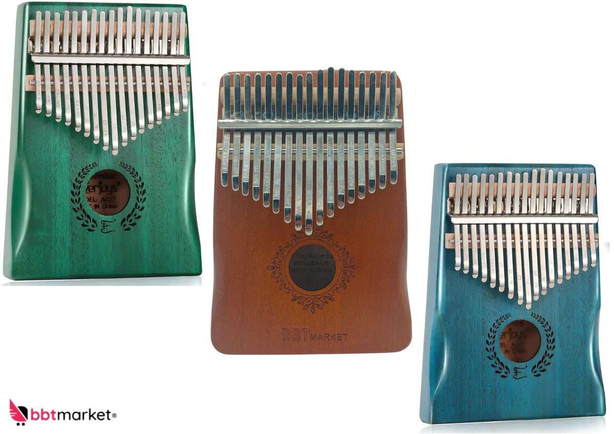 Kalimba 17 Tasten – Daumenklavier aus Holz mit Tasche-Handgemachtes Finger Piano