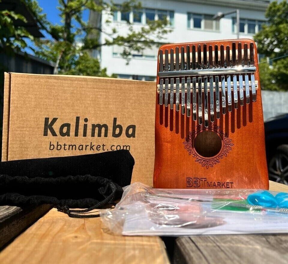 17 Tasten Kalimba Thumb Piano Finger Afrikanisches Instrument Musikinstrument