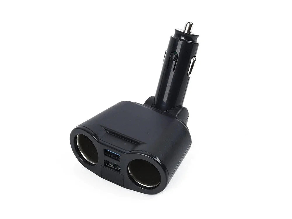 KFZ Verteiler 2x USB Ladegerät 12V/24V 100W mit Voltmeter & Display