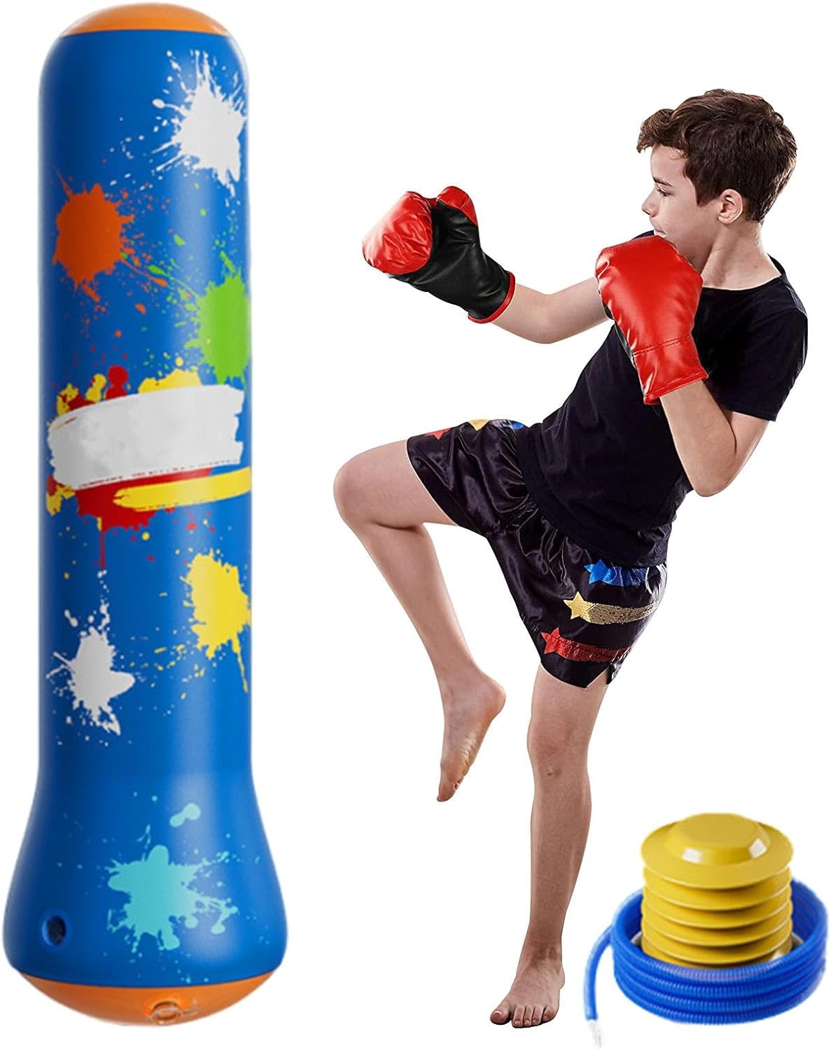 Aufblasbarer Kinder Boxsack mit Pumpe – Spiel, Bewegung & Selbstvertrauen