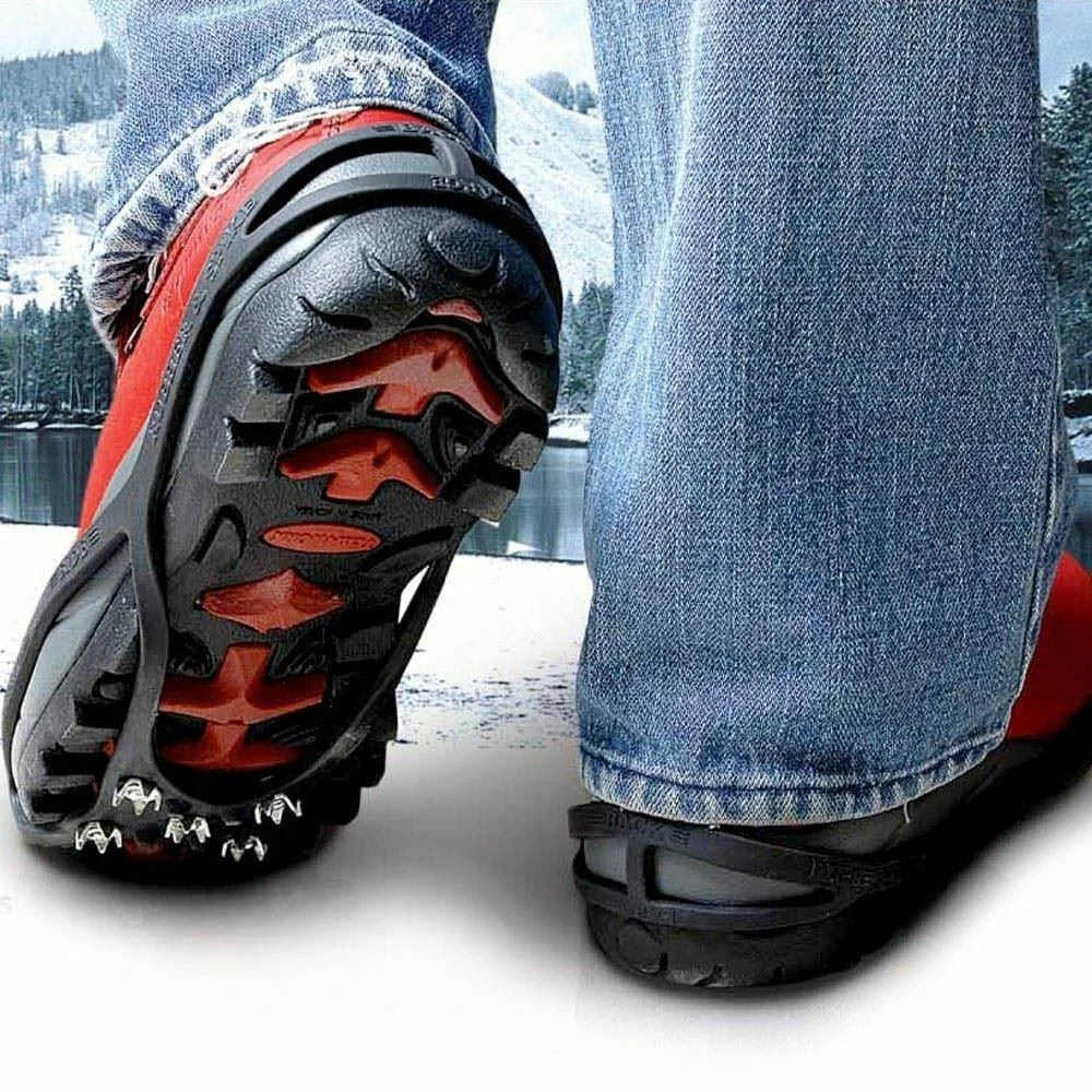 Schuhspikes Anti Rutsch Eiskrallen Wanderhilfe Gr. 35–39 M Spiraldraht - 1 Paar