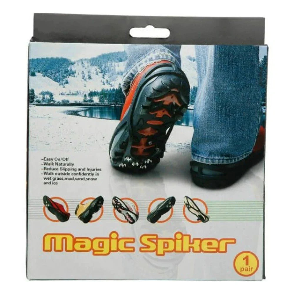 Schuhspikes Anti Rutsch Eiskrallen Wanderhilfe Gr. 35–39 M Spiraldraht - 1 Paar