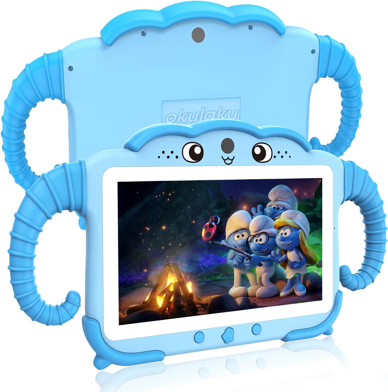 Kinder Tablet 7 Zoll mit Hülle – Lern- & Spielgerät für Kinder ab 3–14 Jahren – WiFi, Dual Kamera, Kindersicherung, 32GB – Blau