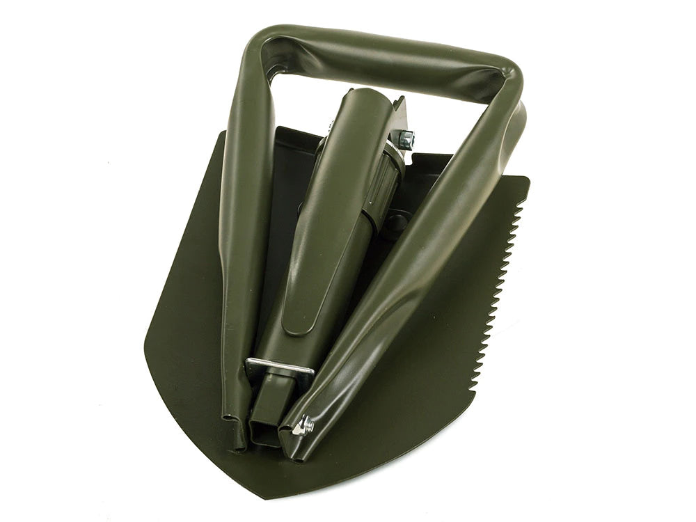 Multifunktions-Klappschaufel mit Hacke & Säge – Faltbar, 59 cm, inkl. Tasche