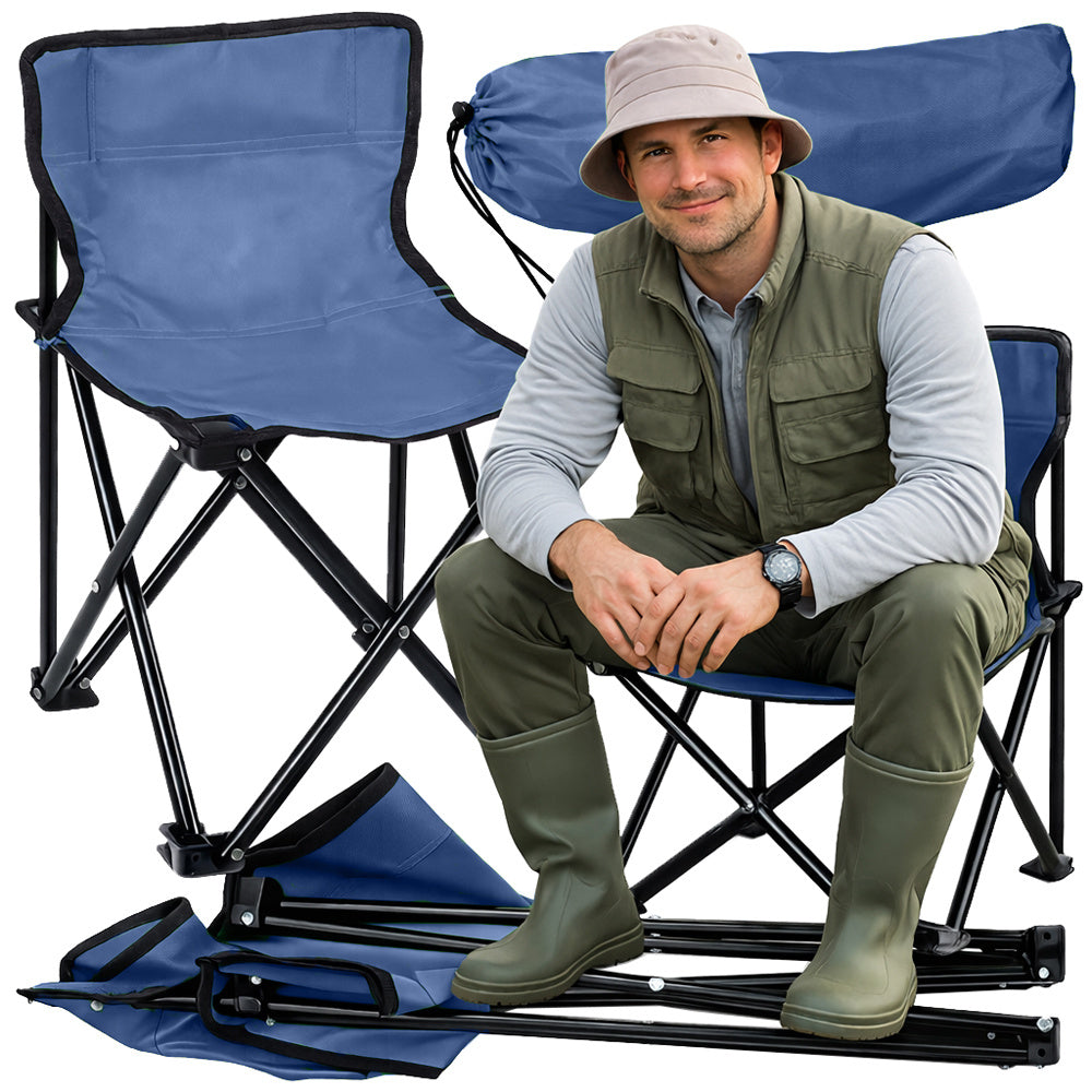 Campingstuhl Klappbar mit Getränkehalter – Angler Garten Festival Stra