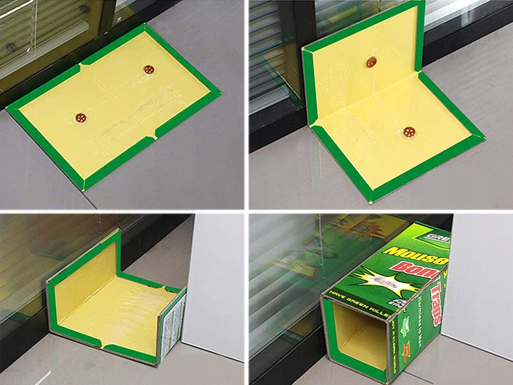 Mäusefalle Klebefalle 31x20,5 cm – Leimfalle zur Nagetierkontrolle für Innenräume