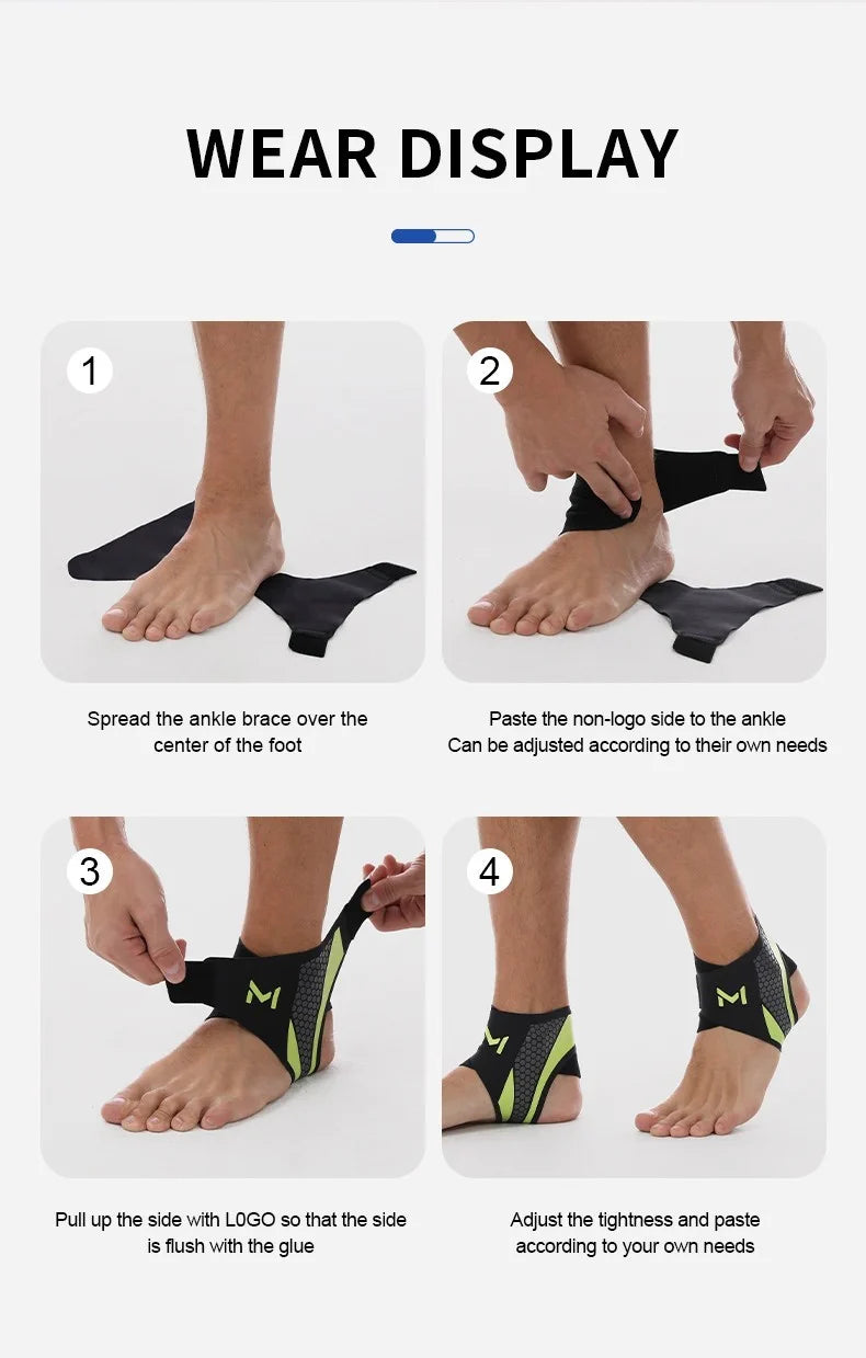 Knöchelbandage elastisch Fußbandage Sprunggelenk Sport Unisex