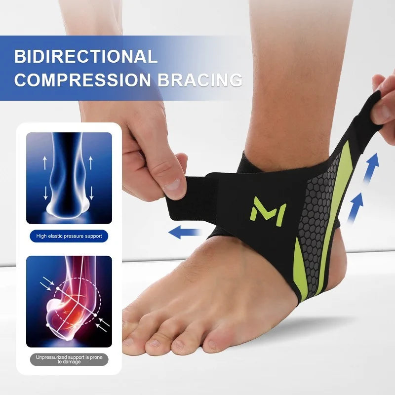 Knöchelbandage elastisch Fußbandage Sprunggelenk Sport Unisex