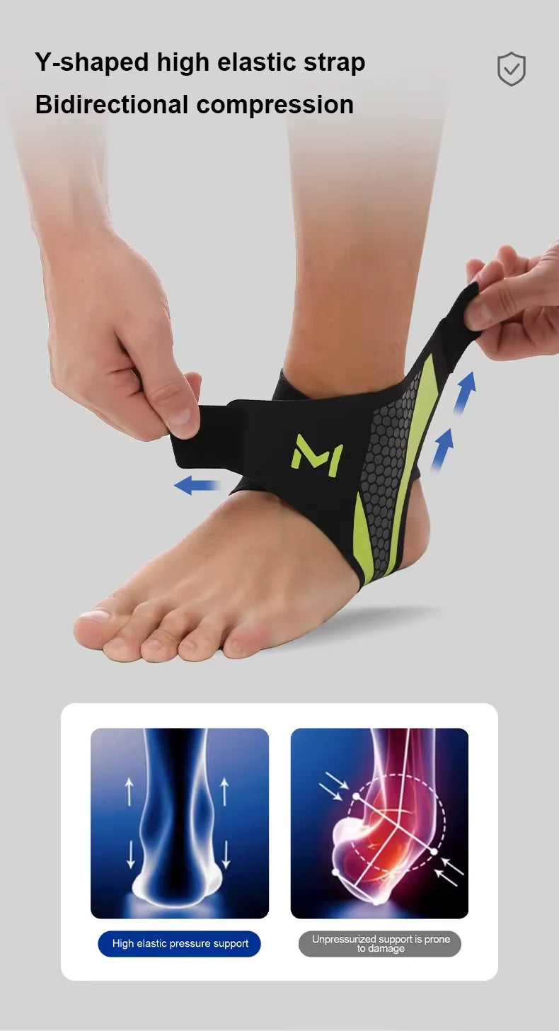 Knöchelbandage elastisch Fußbandage Sprunggelenk Sport Unisex