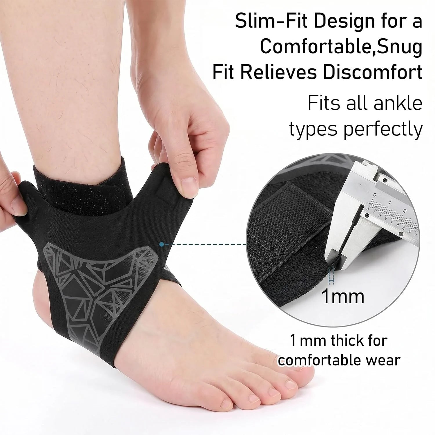 Knöchelbandage elastisch Fußbandage Sprunggelenk Sport Unisex